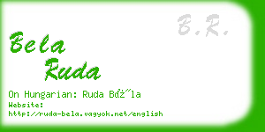 bela ruda business card